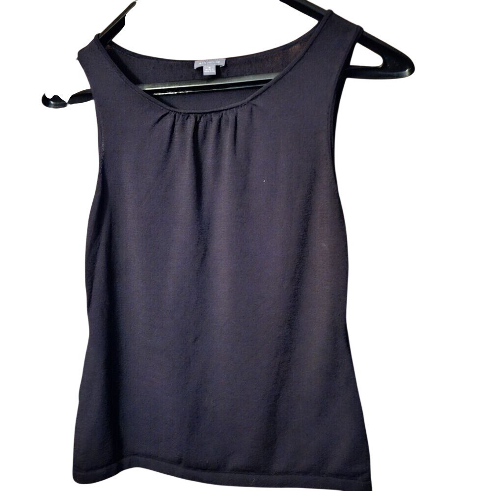 Ann Taylor Black Sleeveless Stretch Layer Top Size M Wardrobe Staple